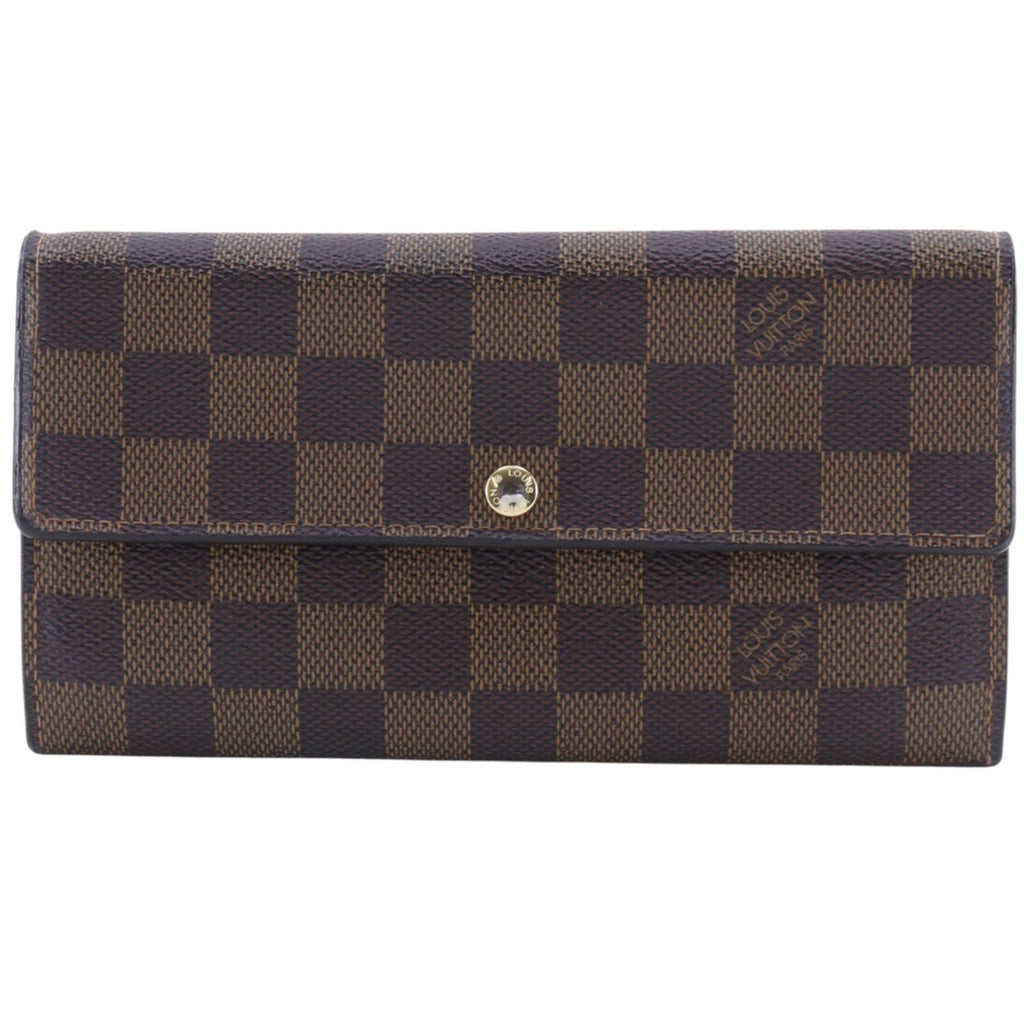 Louis Vuitton Portefeuille Sarah Damier Canvas Brown Wallet