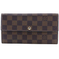 Louis Vuitton Portefeuille Sarah Damier Canvas Brown Wallet