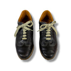 Hermes Quick Low Cut Sneakers Logo Leather Dark Brown 35 Half — view 4