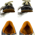Hermes Quick Low Cut Sneakers Logo Leather Dark Brown 35 Half — view 9