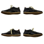 Hermes Quick Low Cut Sneakers Logo Leather Dark Brown 35 Half — view 6