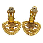 Chanel Earrings CC Logo Gold Plated Triangle Chain — view 6