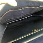 Hermes Shoulder Bag Sequana 22 Vintage Leather Blue Gold — view 6