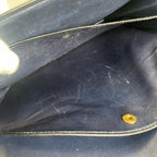 Hermes Shoulder Bag Sequana 22 Vintage Leather Blue Gold — view 7