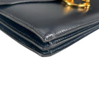 Hermes Shoulder Bag Sequana 22 Vintage Leather Blue Gold — view 8