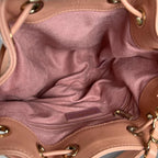Chanel Shoulder Bag Deauville Studded Logo Gold Crossbody Pink — view 5