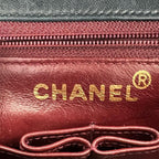 Chanel Shoulder Bag Quilted Gold CC Logo Lambskin Black — view 4