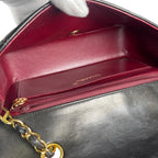 Chanel Shoulder Bag Diana 22 Chain Crossbody CC Logo Lambskin Black Gold — view 5