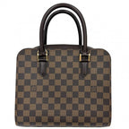 Louis Vuitton Handbag Triana Damier Canvas Brown Gold — view 2