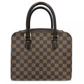 Louis Vuitton Handbag Triana Damier Canvas Brown Gold