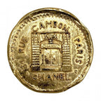 Chanel Brooch 31 Rue Cambon Vintage Gold Plated