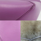 Loewe 2-Way Puzzle Fold Tote Mini Shoulder Bag Crossbody Leather Purple Gold — view 6