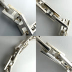 Hermes Bracelet Cles 19 Vintage MM 925 Sterling Silver — view 4