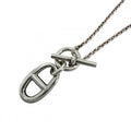 Hermes Necklace Chaine D'ancre Amulet Pendant 925 Sterling Silver