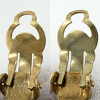 Chanel Earrings Birdcage CC Logo Vintage 2 9 Gold — view 3