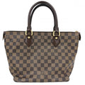 Louis Vuitton Tote Shoulder Damier Saleya PM Handbag Brown Gold