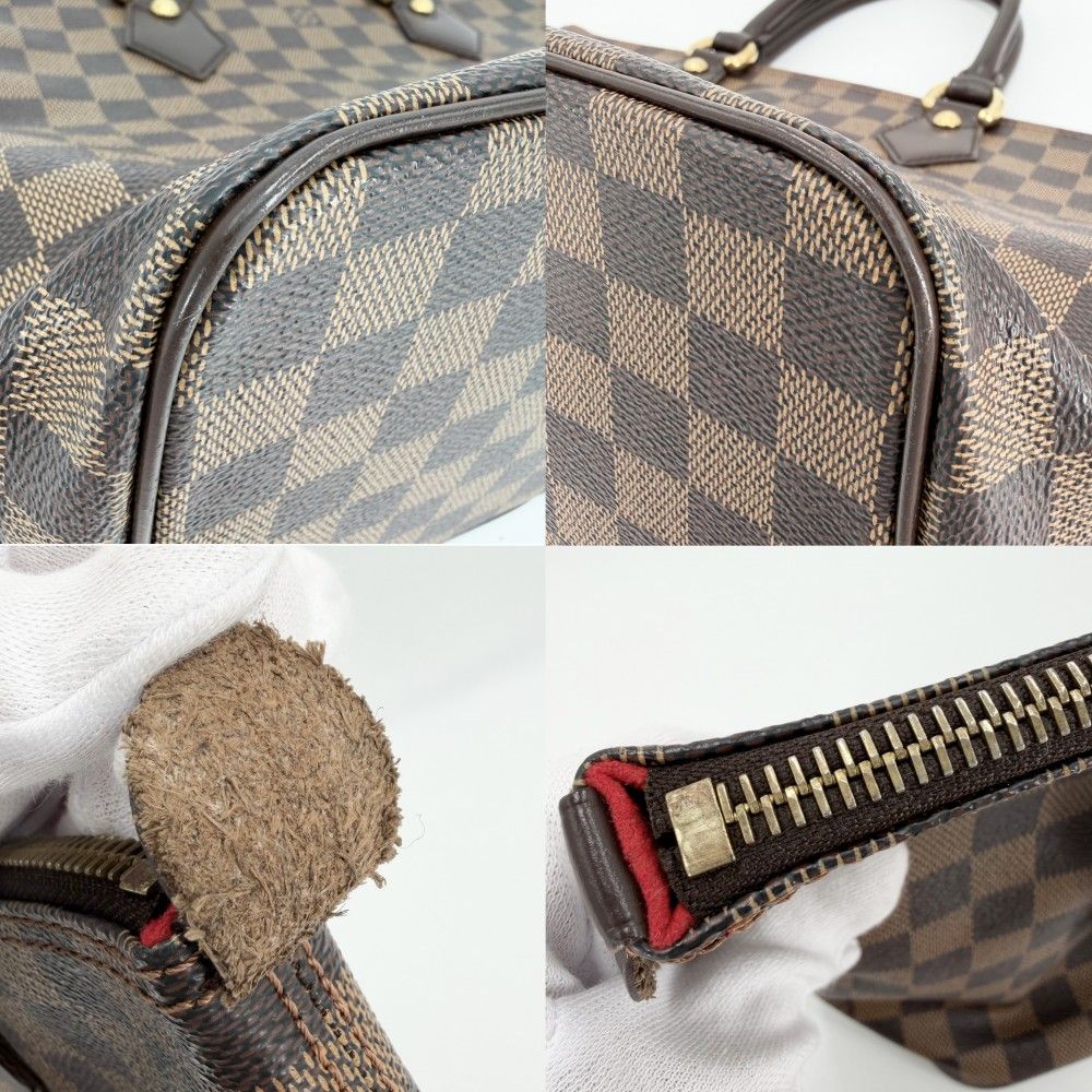 Louis Vuitton Tote Shoulder Damier Saleya PM Handbag Brown Gold — view 7