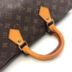 Louis Vuitton Speedy 40 Monogram Leather Brown Handbag Gold — view 7