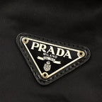 Prada New Nylon Black Shoulder Bag Silver — view 5