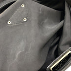 Prada New Nylon Black Shoulder Bag Silver — view 6