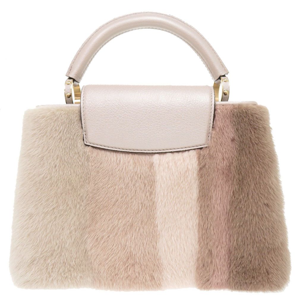 Louis Vuitton Capucines BB Mink Chien Pink Handbag — view 3