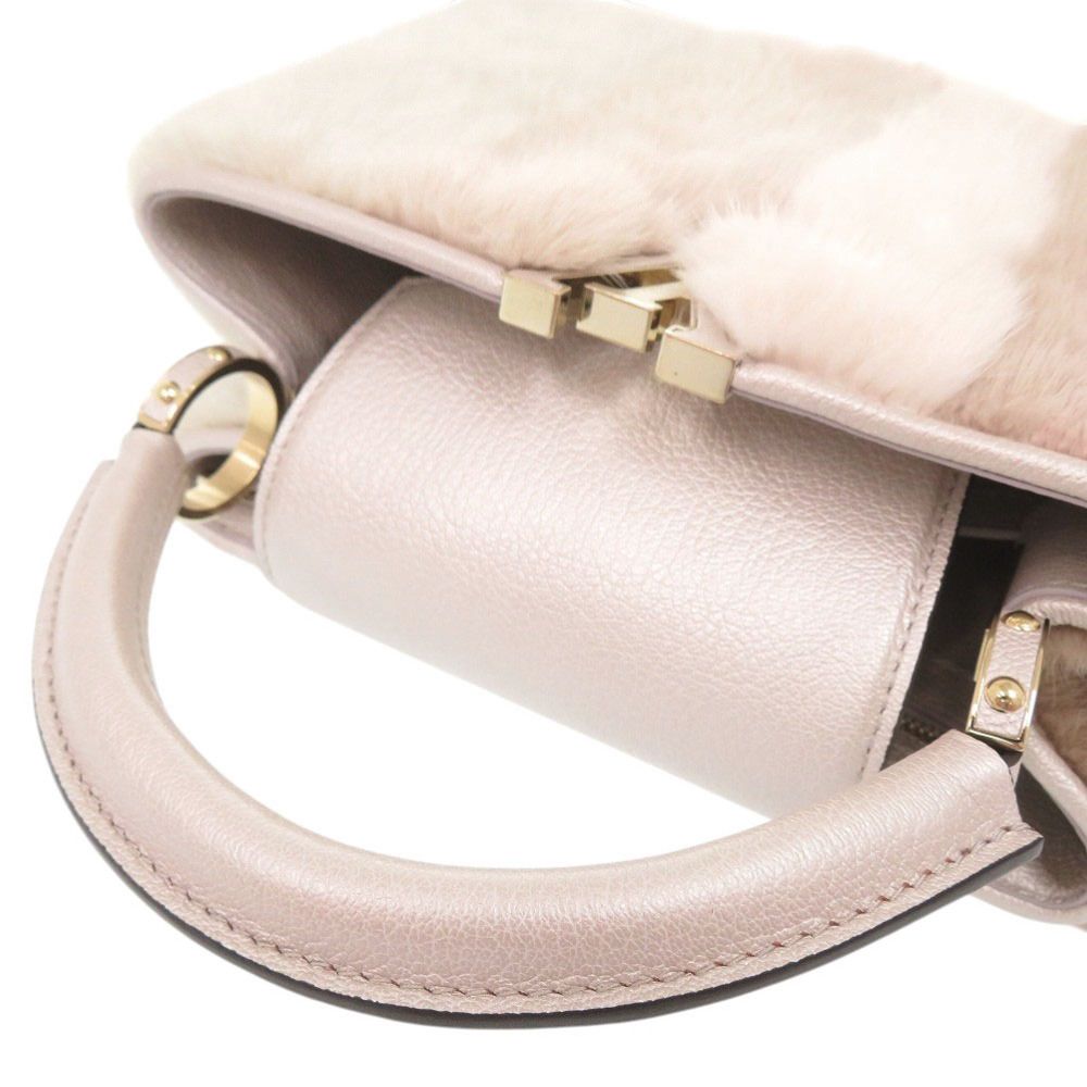 Louis Vuitton Capucines BB Mink Chien Pink Handbag — view 6