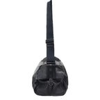 Bottega Veneta Intrecciato Leather Boston Shoulder Bag Black — view 3