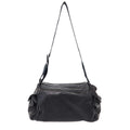 Bottega Veneta Intrecciato Leather Boston Shoulder Bag Black