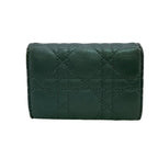 Dior Card Case Coin Purse Era Holder Business Caro Cannage CD Clasp — view 2