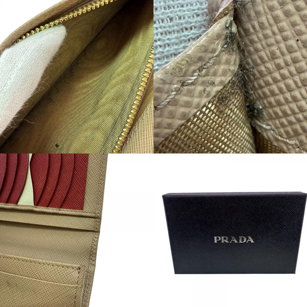 Prada Saffiano Wallet Beige — view 8