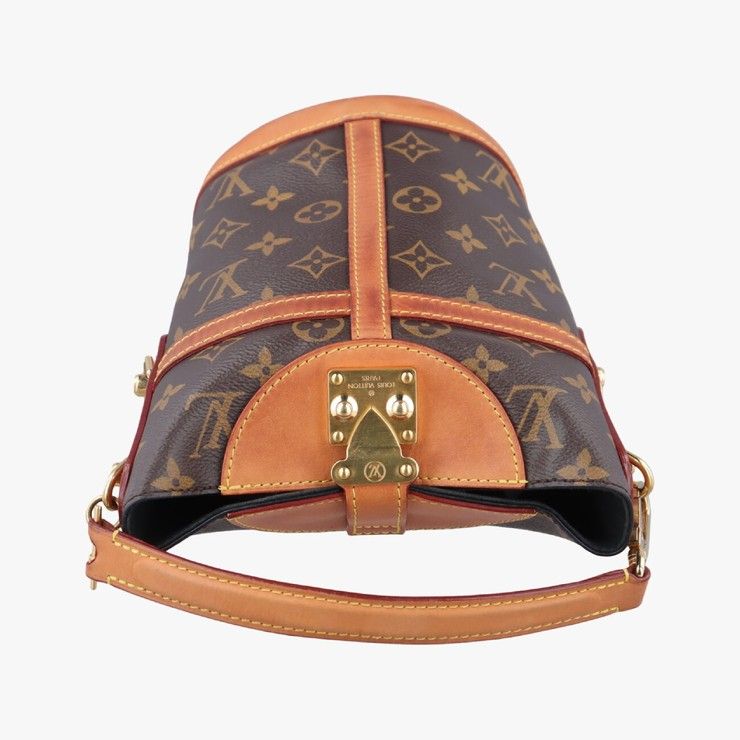 Louis Vuitton Duffle Brown Monogram 2-Way Shoulder Bag Gold — view 5