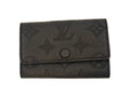 Louis Vuitton Key Case Multicles 6 Black Monogram Shadow Silver Key Holder