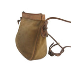 Loewe Anagram Shoulder Bag Suede Green — view 2