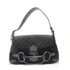 Gucci Shoulder Bag Horsebit GG Canvas