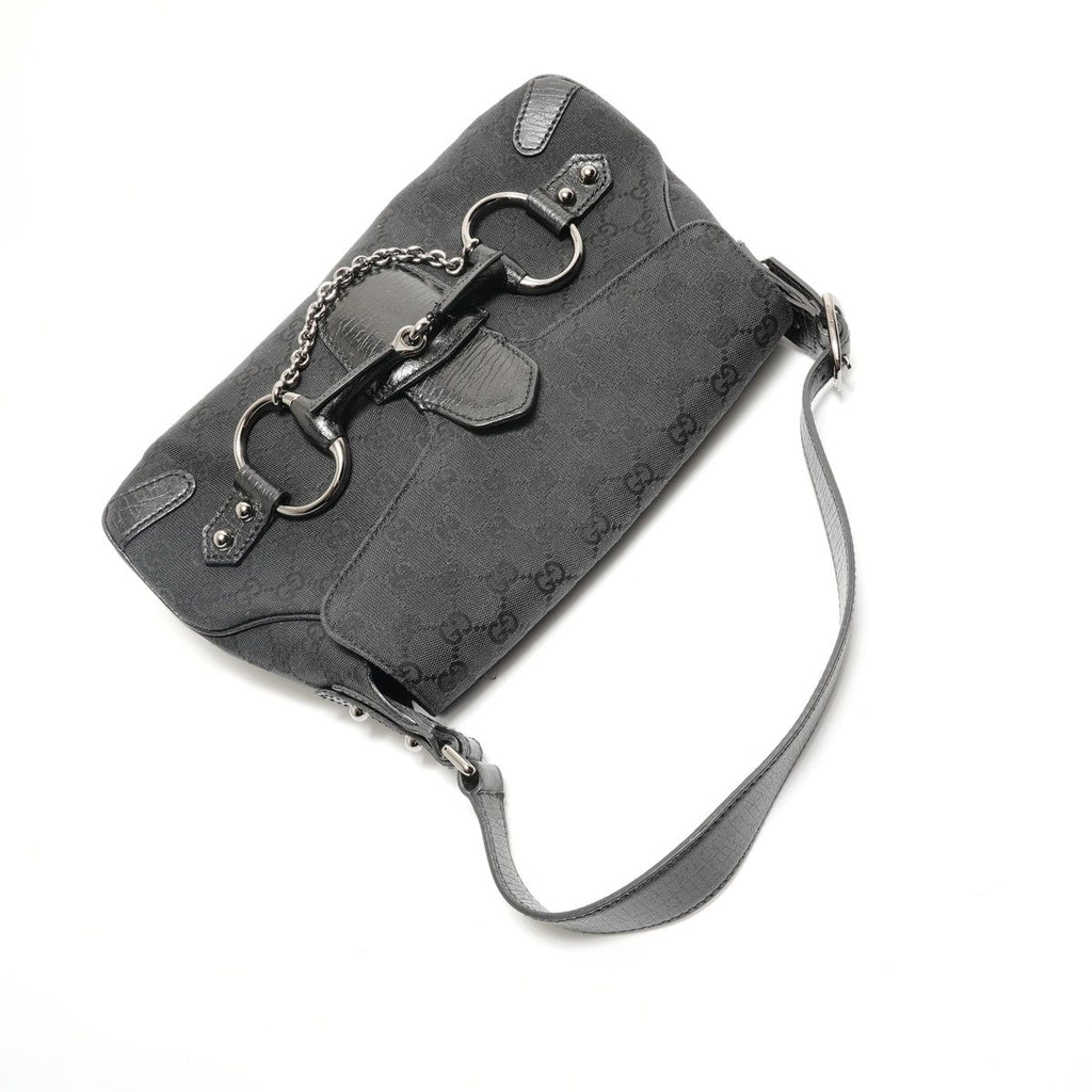 Gucci Shoulder Bag Horsebit GG Canvas — view 8