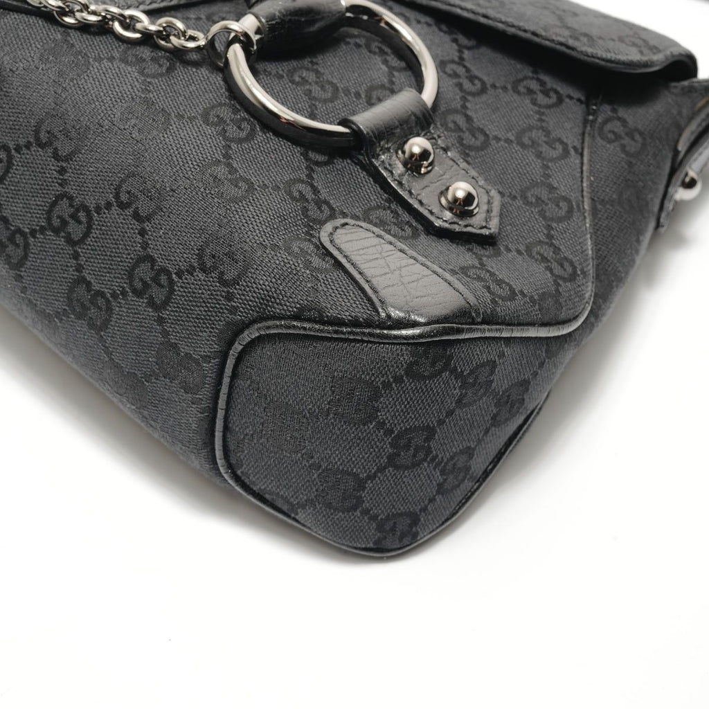 Gucci Shoulder Bag Horsebit GG Canvas — view 6