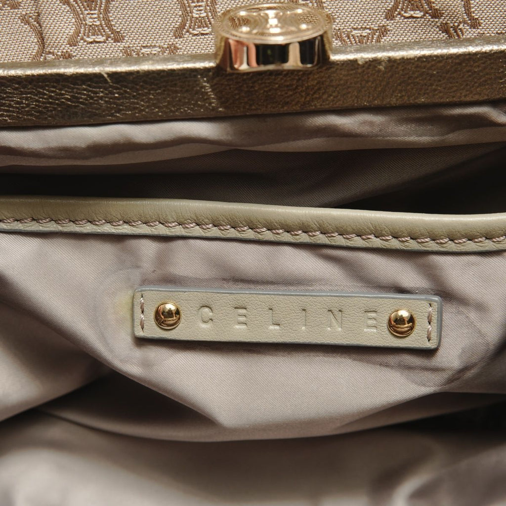 Celine Shoulder Bag Macadam Pouch Canvas — view 9