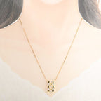 Celine Necklace Diamond Gold — view 6