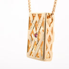 Celine Necklace Diamond Gold — view 4