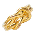 Hermes Head Scarf Ring Gold Plated
