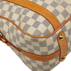 Louis Vuitton Damier Azur Strethe PM Tote Shoulder Bag White Leather — view 4