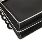 Fendi Canai Mini Chain Shoulder Bag 2-Way Black Brown Leather — view 7