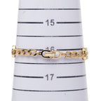 Dior CD Logo Bracelet Gold Plated Rhinestone — view 7