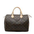 Louis Vuitton Monogram Speedy 30 Vintage Mini Boston Bag Brown Leather