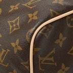 Louis Vuitton Monogram Speedy 30 Vintage Mini Boston Bag Brown Leather — view 4