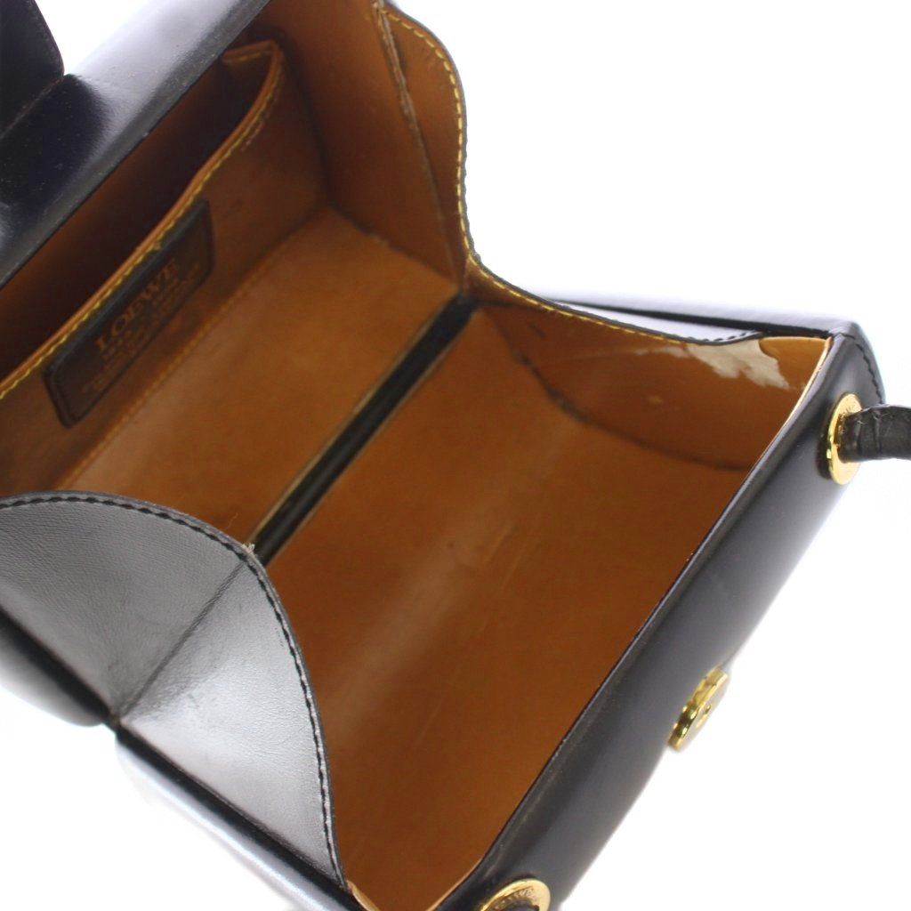 Loewe Anagram Vintage Handbag Leather Black KH — view 5