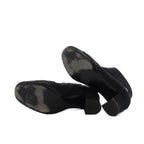 Chanel Short Boots CC Logo Suede Side Zipper 36c Black TK — view 7