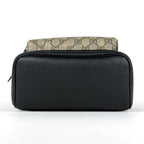 Gucci GG Pattern Backpack Bee Print Supreme Beige Black — view 3