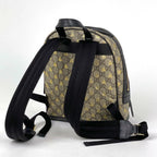 Gucci GG Pattern Backpack Bee Print Supreme Beige Black — view 2