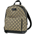 Gucci GG Pattern Backpack Bee Print Supreme Beige Black